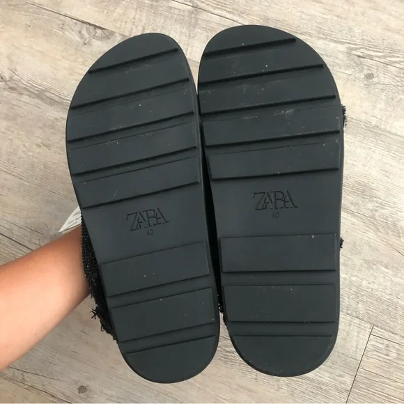 Zara Black Buckle Sandals - Picture 10 of 16